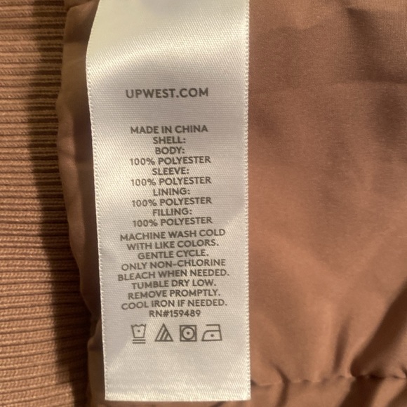 UpWest Full Zip Sherpa Jacket size Large - Picture 12 of 12